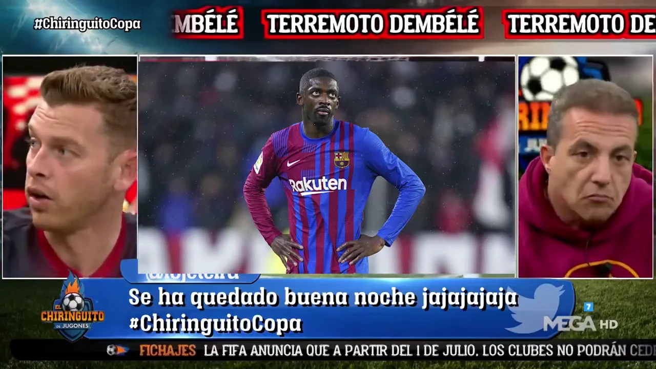 Jota Jordi desvela la frase del vestuario culé sobre Dembélé: "¿Y qué se esperaba Dembélé?" Jota Jordi desvela la frase del vestuario culé sobre Dembélé: "¿Y qué se esperaba Dembélé?"