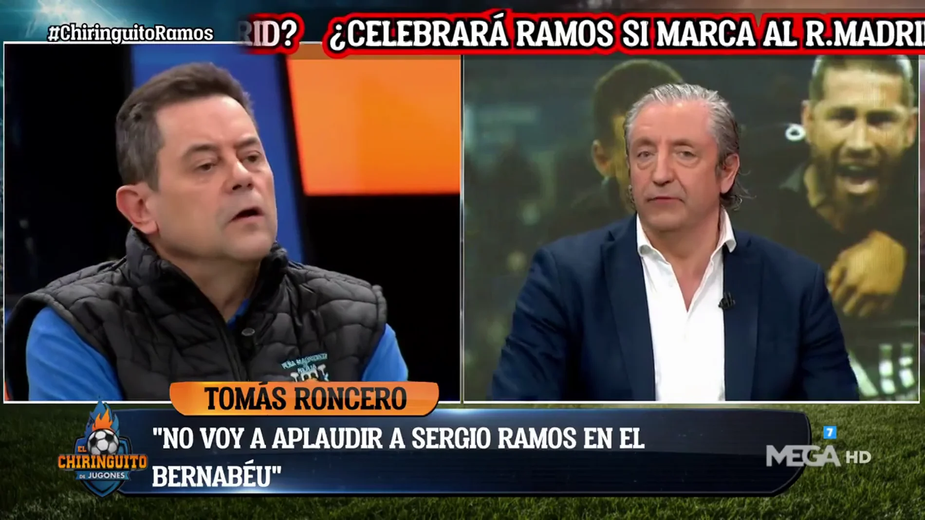 Roncero: "No aplaudiré a Ramos cuando juegue en el Bernabéu porque juega en el PSG"