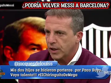 Cristóbal Soria: "Me encantaría, pero me temo que Messi no volverá al Barça" Cristóbal Soria: "Me encantaría, pero me temo que Messi no volverá al Barça"