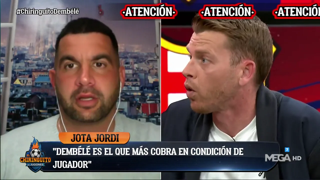 Jota Jordi: "Dembélé es el que más cobra del Barça como jugador de fútbol" Jota Jordi: "Dembélé es el que más cobra del Barça como jugador de fútbol"