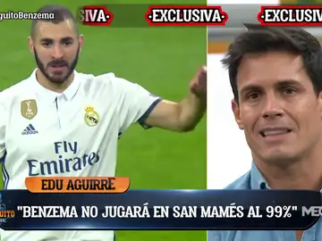 Edu Aguirre: &quot;Al 99%, Benzema no jugará ante el Athletic&quot;