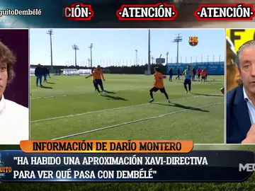 Darío Montero: "Ha habido un acercamiento Xavi-directiva para ver qué pasa con Dembélé" Darío Montero: "Ha habido un acercamiento Xavi-directiva para ver qué pasa con Dembélé"