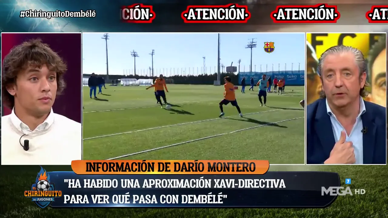 Dar&iacute;o Montero: "Ha habido un acercamiento Xavi-directiva para ver qu&eacute; pasa con Demb&eacute;l&eacute;"