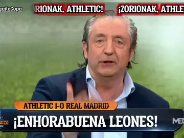Josep Pedrerol: "Qué bonito es que los chavales de la tierra del Athletic le pinten la cara al Madrid" Josep Pedrerol: "Qué bonito es que los chavales de la tierra del Athletic le pinten la cara al Madrid"
