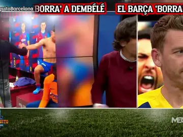 ¡El Barcelona corta el saludo de Xavi a Dembélé en el vestuario!