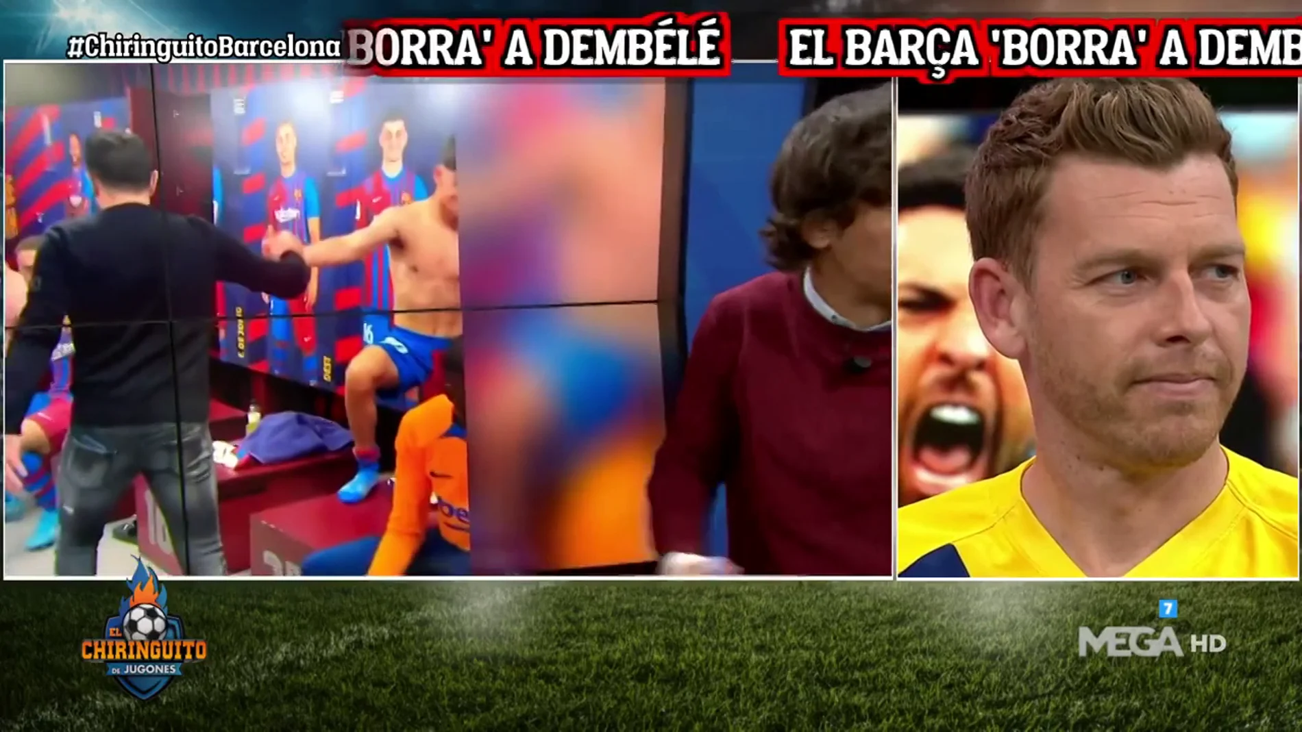 ¡El Barcelona corta el saludo de Xavi a Dembélé en el vestuario!