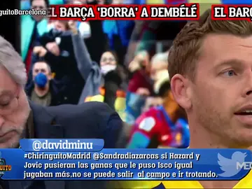 Jota Jordi estalla contra Damián: "¿¡Quién es Dembélé!?" Jota Jordi estalla contra Damián: "¿¡Quién es Dembélé!?"