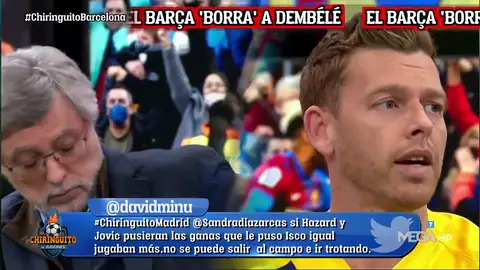 Jota Jordi estalla contra Damián: "¿¡Quién es Dembélé!?" Jota Jordi estalla contra Damián: "¿¡Quién es Dembélé!?"