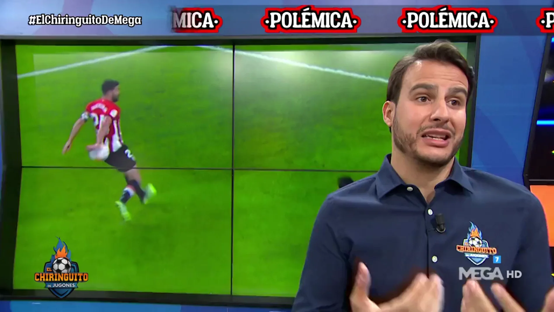 Juanfe: "Balenziaga no gana espacio con la mano y no es penalti" 