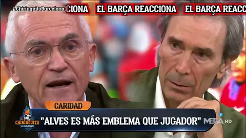 ¡Brutal cara a cara entre Paco García Caridad y Lobo Carrasco por Dani Alves! ¡Brutal cara a cara entre Paco García Caridad y Lobo Carrasco por Dani Alves!