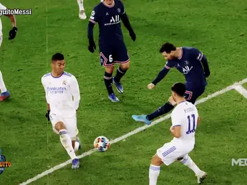 La película de Messi en el PSG-Real Madrid La película de Messi en el PSG-Real Madrid