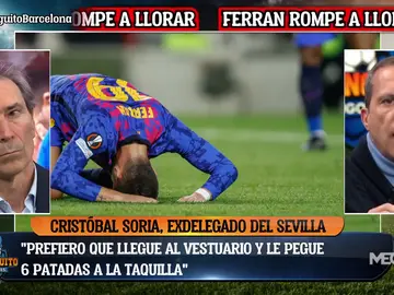 Cristóbal Soria: "Prefiero a un jugador que le dé una patada a la taquilla" Cristóbal Soria: "Prefiero a un jugador que le dé una patada a la taquilla"