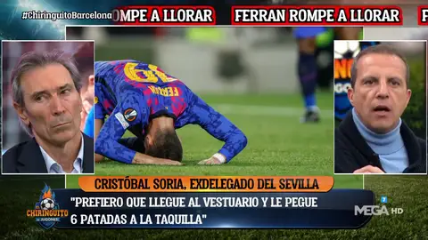 Cristóbal Soria: "Prefiero a un jugador que le dé una patada a la taquilla" Cristóbal Soria: "Prefiero a un jugador que le dé una patada a la taquilla"