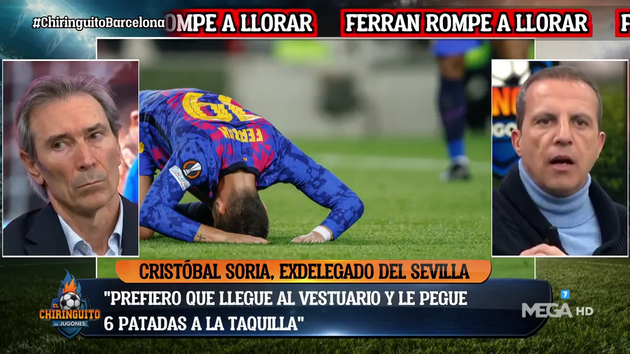 Cristóbal Soria: "Prefiero a un jugador que le dé una patada a la taquilla" Cristóbal Soria: "Prefiero a un jugador que le dé una patada a la taquilla"