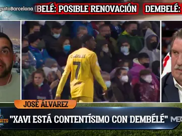 José Álvarez: "Xavi está contentísimo con Dembélé" José Álvarez: "Xavi está contentísimo con Dembélé"