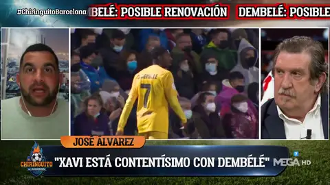 José Álvarez: "Xavi está contentísimo con Dembélé" José Álvarez: "Xavi está contentísimo con Dembélé"