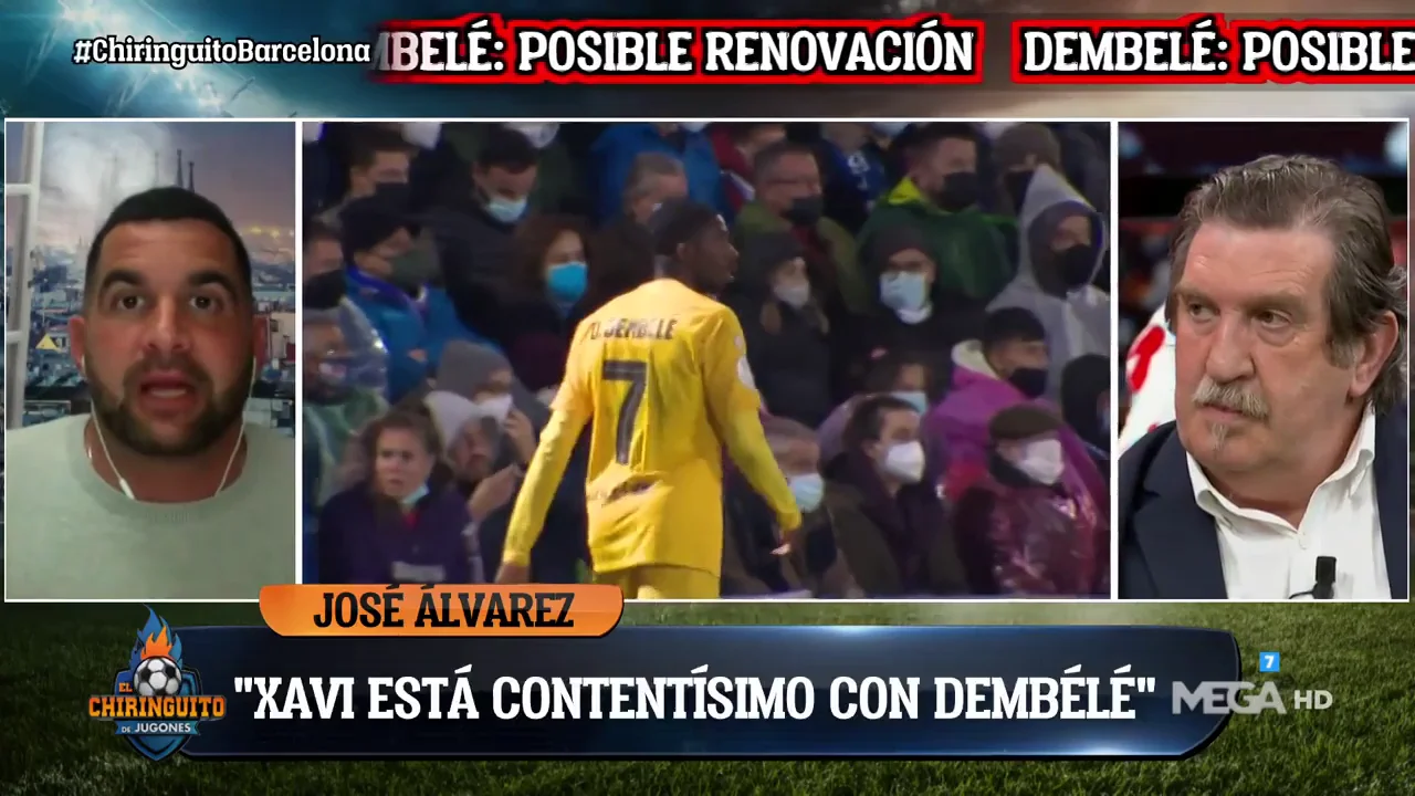 José Álvarez: "Xavi está contentísimo con Dembélé" José Álvarez: "Xavi está contentísimo con Dembélé"