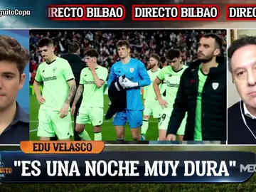 Edu Velasco: "Es una noche muy dura" Edu Velasco: "Es una noche muy dura"