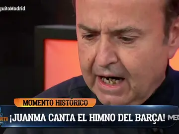 ¡Juanma canta el himno...y Carme abandona el plató! ¡Juanma canta el himno...y Carme abandona el plató!