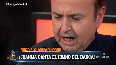 ¡Juanma canta el himno...y Carme abandona el plató! ¡Juanma canta el himno...y Carme abandona el plató!
