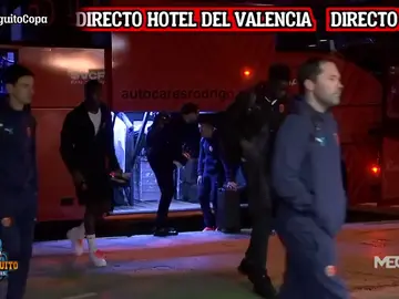 Llega el Valencia al hotel Llega el Valencia al hotel