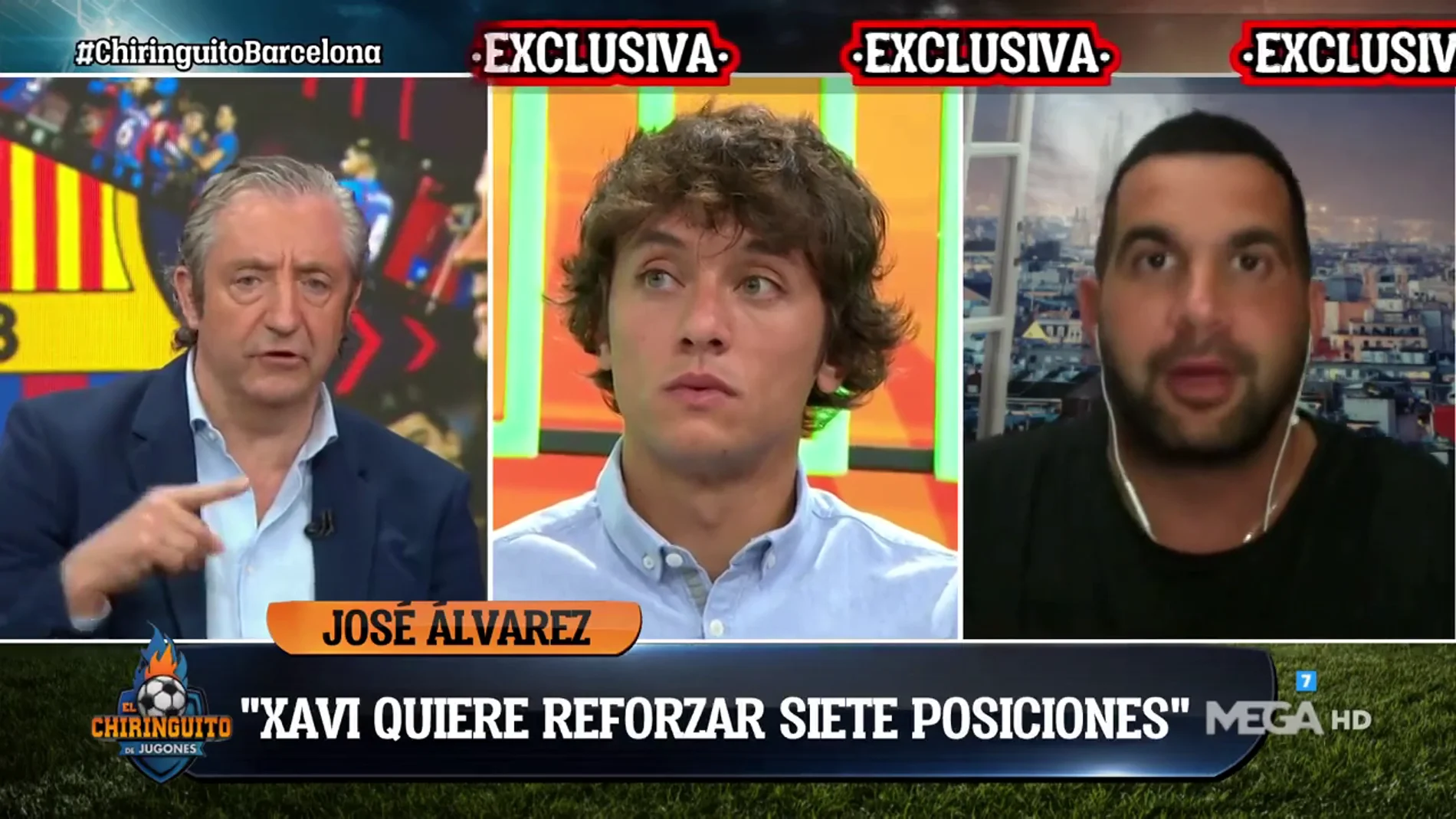 José Álvarez: "Xavi quiere un portero, dos laterales, central, dos mediocentros y dos delanteros"