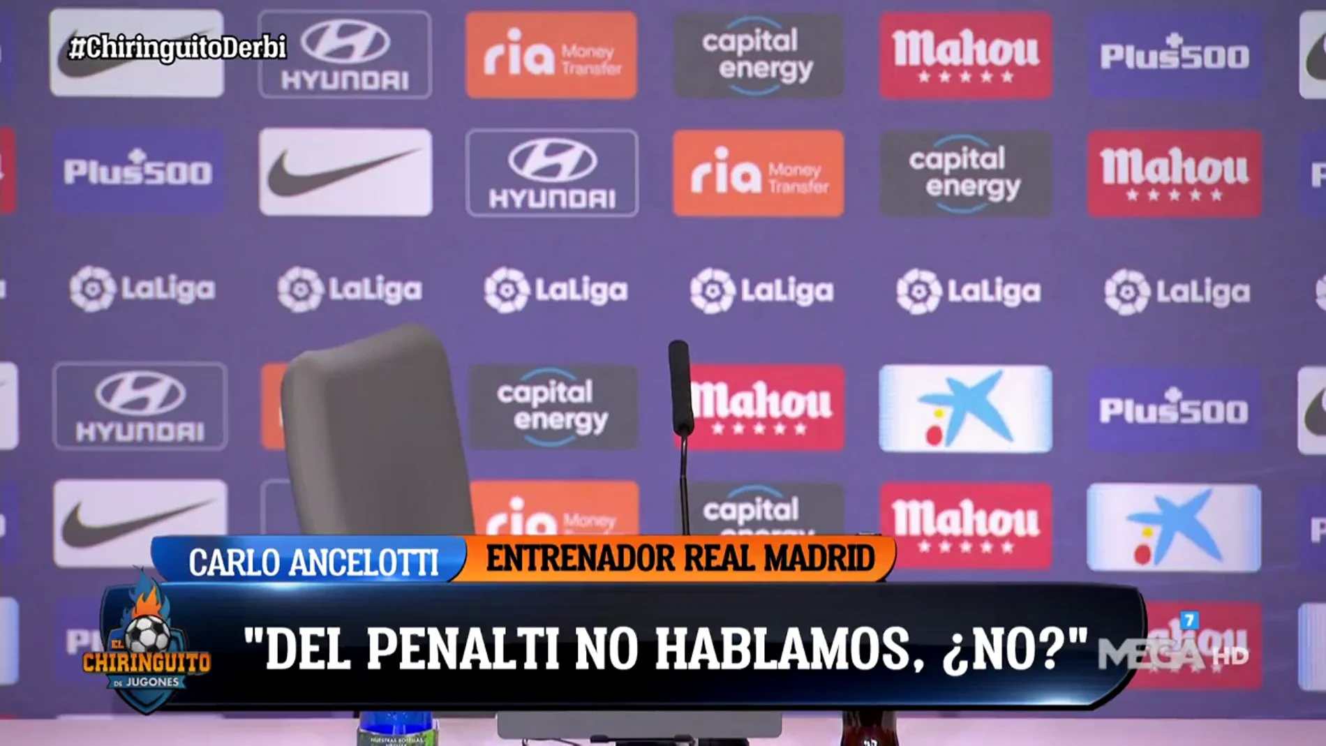 Ancelotti: "Del penalti no hablamos, ¿no?"