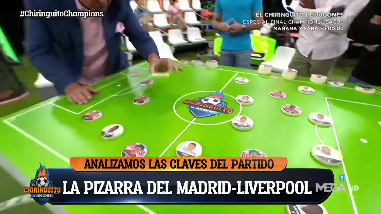 La pizarra del Madrid - Liverpool