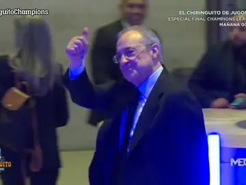 Florentino en la cena previa a la final de Champions Florentino en la cena previa a la final de Champions
