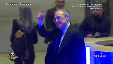 Florentino en la cena previa a la final de Champions Florentino en la cena previa a la final de Champions