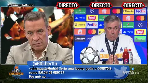 Ancelotti: "Le dije a Courtois, yo te llevo a la final y tu la ganas" Ancelotti: "Le dije a Courtois, yo te llevo a la final y tu la ganas"
