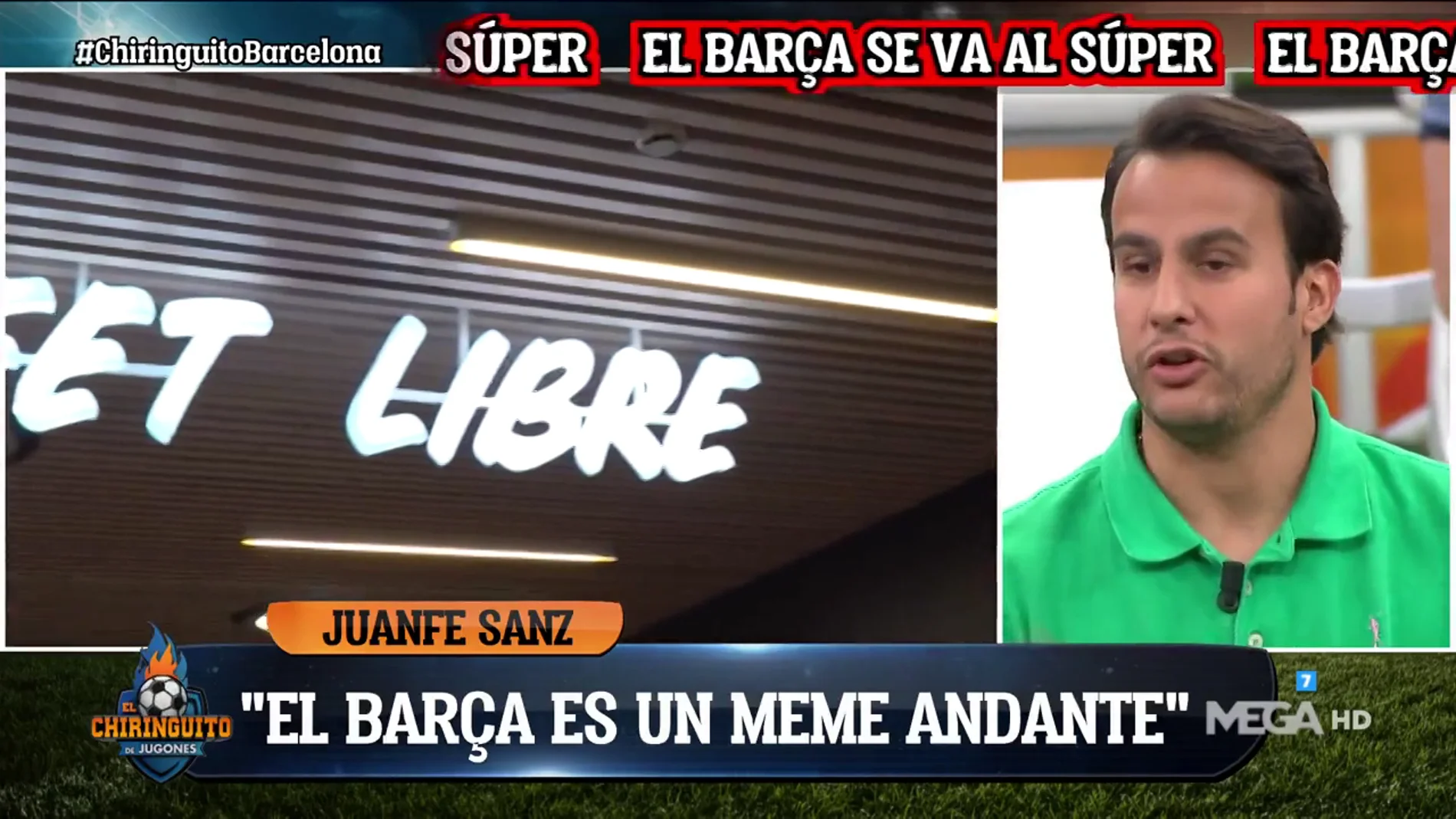 Juanfe Sanz: "El Barça es un meme andante"
