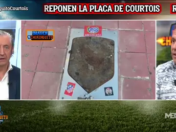 Petón: "El Atleti se equivoca poniendo otra vez la placa de Courtois" Petón: "El Atleti se equivoca poniendo otra vez la placa de Courtois"