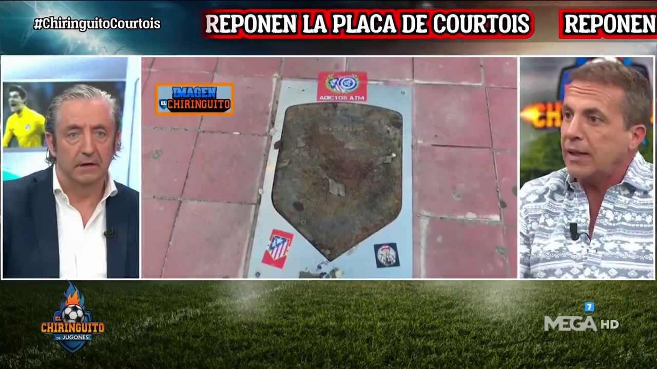 Pet&oacute;n: "El Atleti se equivoca poniendo otra vez la placa de Courtois"