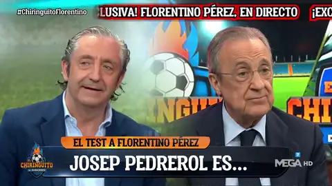 Florentino Pérez: "Josep Pedrerol es un crack" Florentino Pérez: "Josep Pedrerol es un crack"