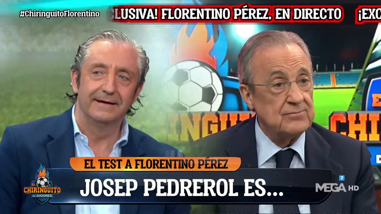 Florentino P&eacute;rez: "Josep Pedrerol es un crack"