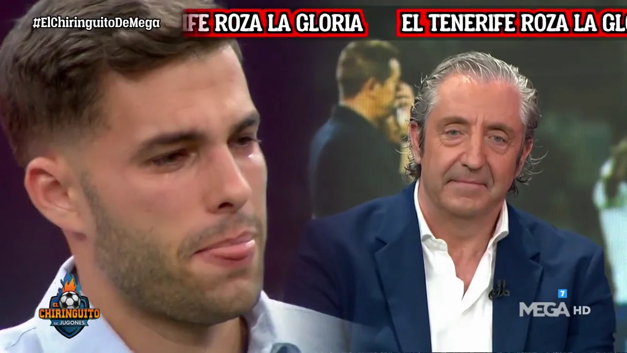 Las lágrimas de Marcos Benito con la derrota del Tenerife Las lágrimas de Marcos Benito con la derrota del Tenerife