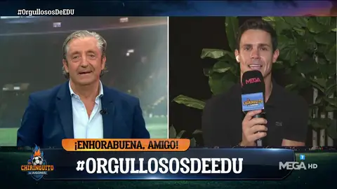 Edu Aguirre debuta en La Liga como pie de campo Edu Aguirre debuta en La Liga como pie de campo