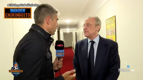 Florentino, en El Chiringuito: "Lo de Benzema me hace ilusión" Florentino, en El Chiringuito: "Lo de Benzema me hace ilusión"