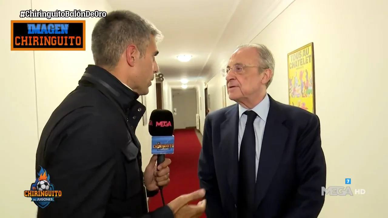 Florentino, en El Chiringuito: "Lo de Benzema me hace ilusión" Florentino, en El Chiringuito: "Lo de Benzema me hace ilusión"