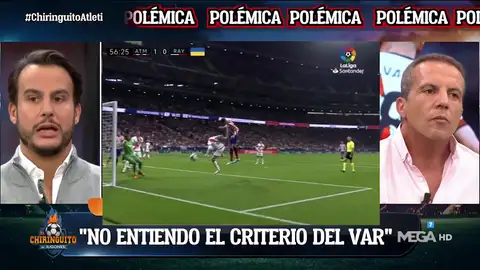 Juanfe contradice a Morata en el posible penalti Juanfe contradice a Morata en el posible penalti