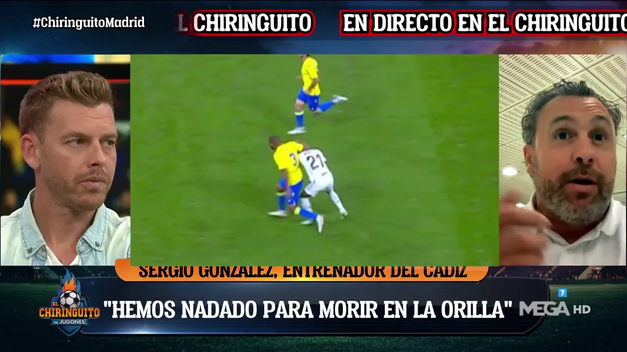 Sergio Gonz&aacute;lez atiende en directo a El Chiringuito