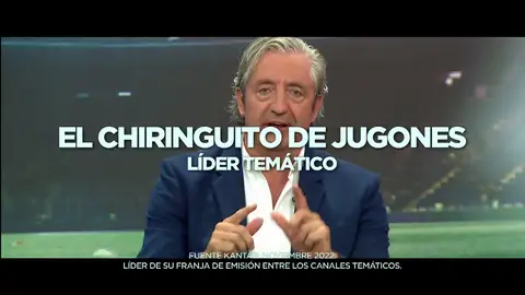 Mega (1,2%) sigue líder con 'El Chiringuito', en su mes más visto desde mayo Mega (1,2%) sigue líder con 'El Chiringuito', en su mes más visto desde mayo