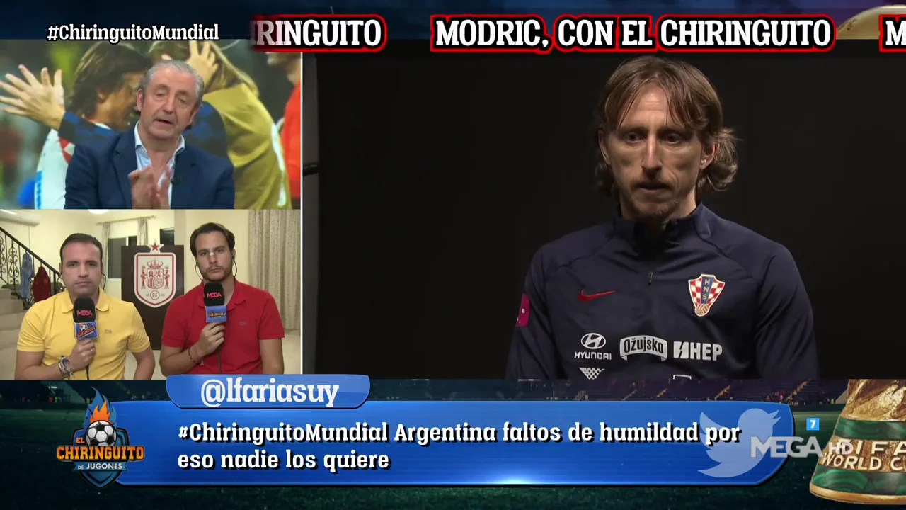 Espectacular entrevista de Juanfe a Luka Modrić Espectacular entrevista de Juanfe a Luka Modrić