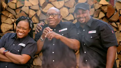 Una familia en Maestros de la parrilla Maestros de la parrilla