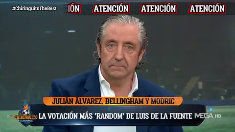 "Que Luis de la Fuente vote a Julián Álvarez, Bellingham y Modric es más llamativo" "Que Luis de la Fuente vote a Julián Álvarez, Bellingham y Modric es más llamativo"