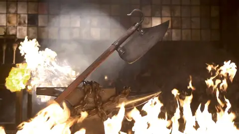 Hacha Lochaber Forjado a fuego