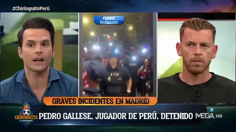 Incidentes entre los jugadores de Perú y la policía Incidentes entre los jugadores de Perú y la policía