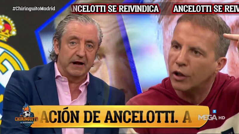 La defensa de Pedrerol a Ancelotti que deja mudo a Cristóbal Soria