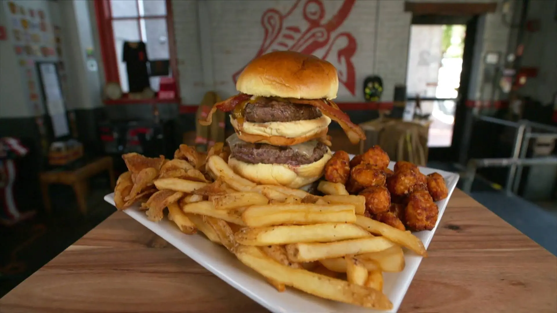 Hamburguesa escalera Crónicas carnívoras